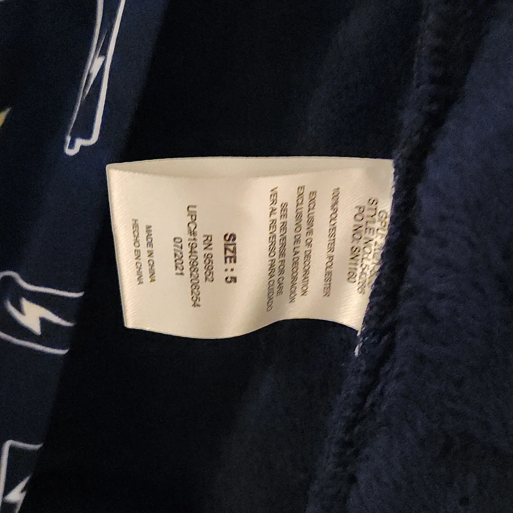 Freestyle Revolution Blue & Gray Lightning 'Charging' Kids Robe Set